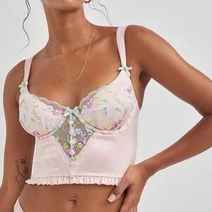 For love and lemons midsummer corset pink xxs